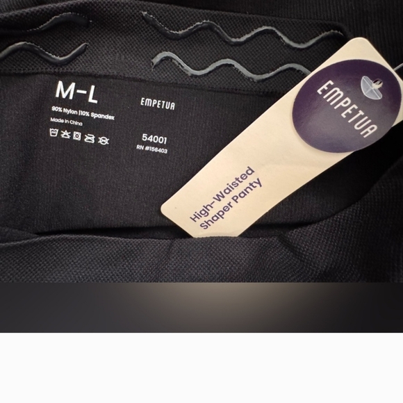 NWT Shapermint Empetua Women's Size M/L High-Waisted Shaper Black Seamless - Picture 2 of 5